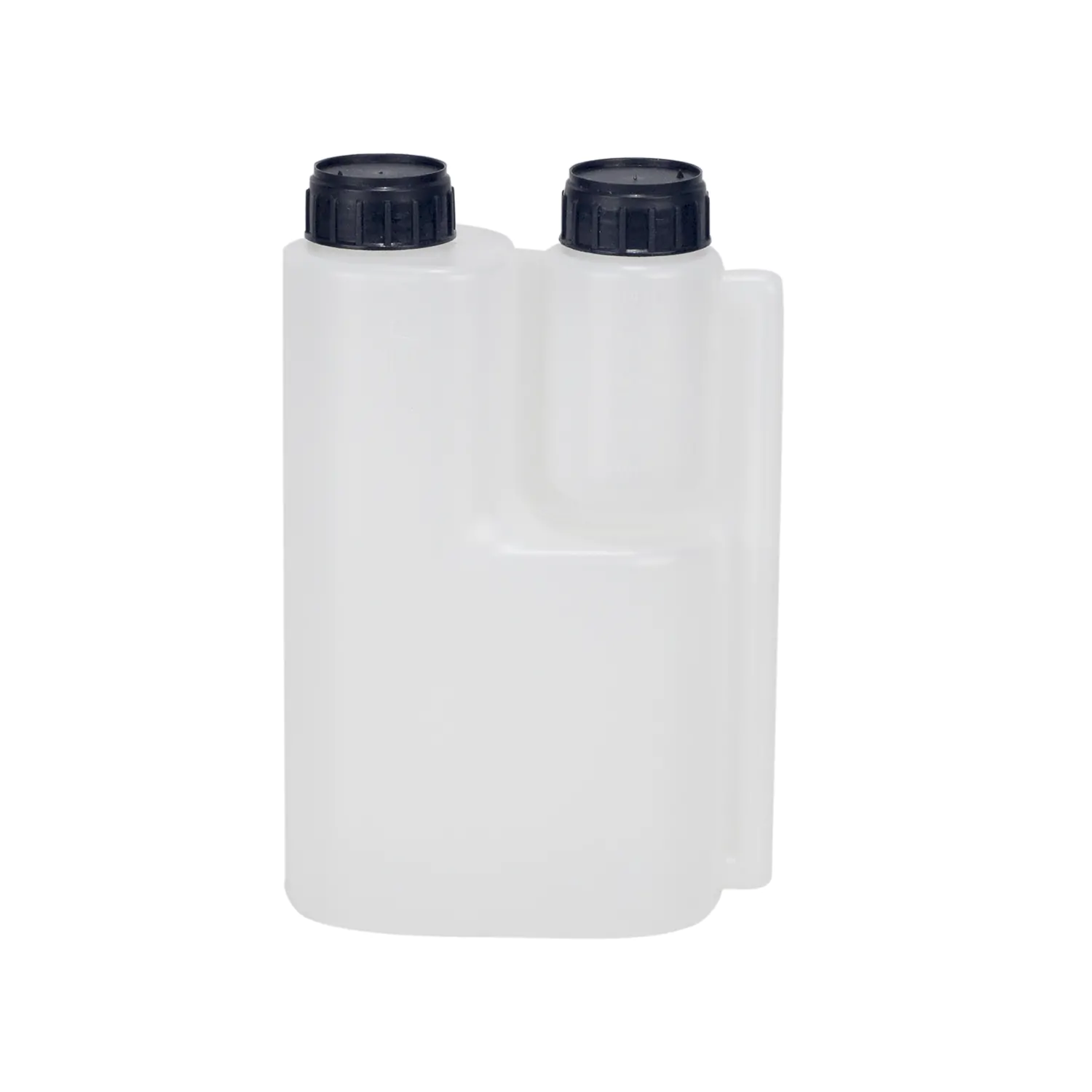1.000 cc Polyethylenflasche mit Doppelöffnung und Messskala
