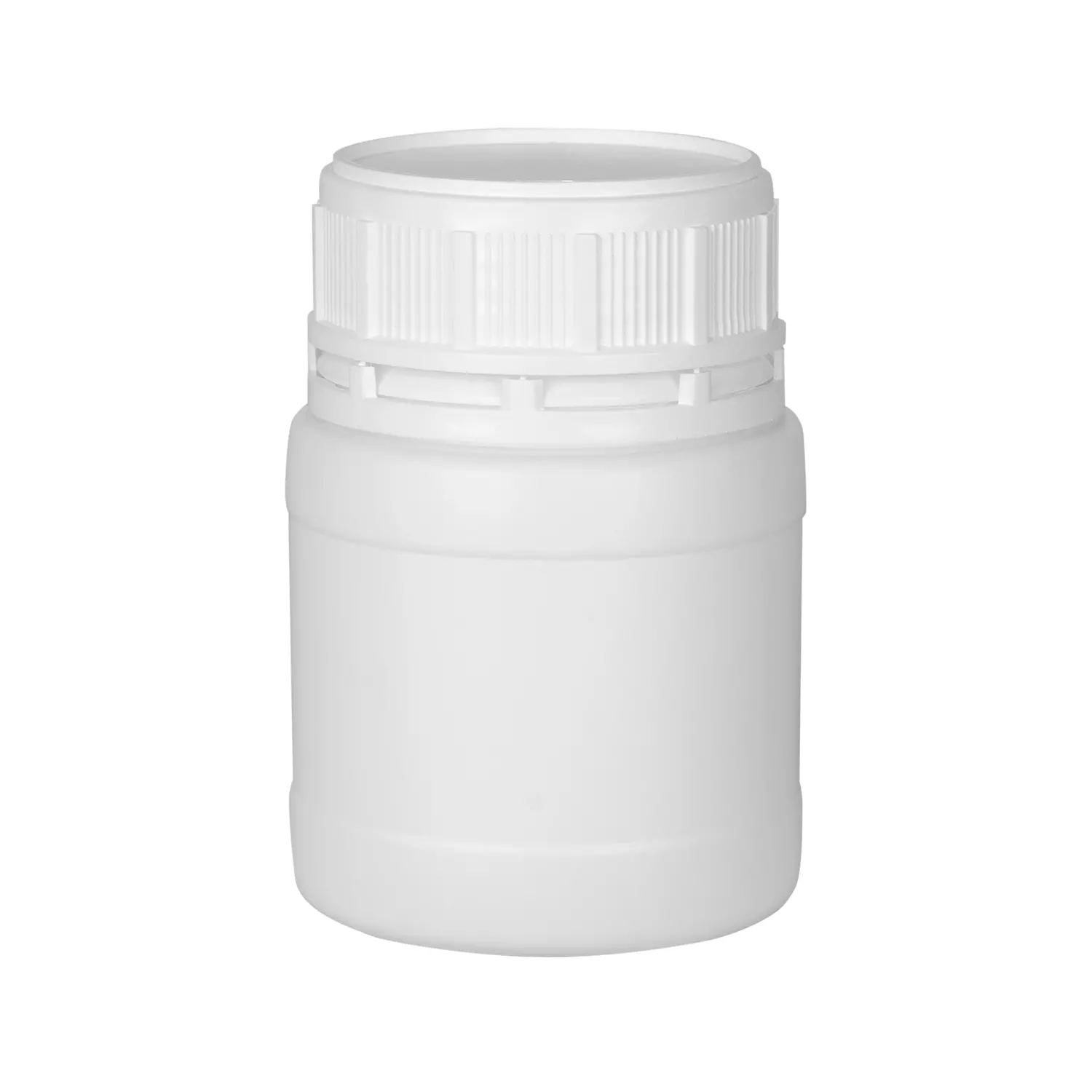 250 cc SK 63 Runde Weiße Polyethylenflasche (Bauchige Form)