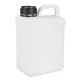 5,000 cc 63 Mouth Spanish Lockable White Polyethylene Canister