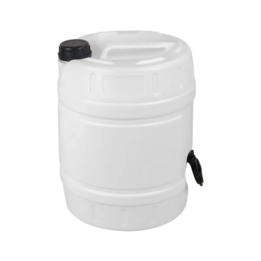 20 Litres Era Blanc Polyéthylène Drum à Poignée Inférieure