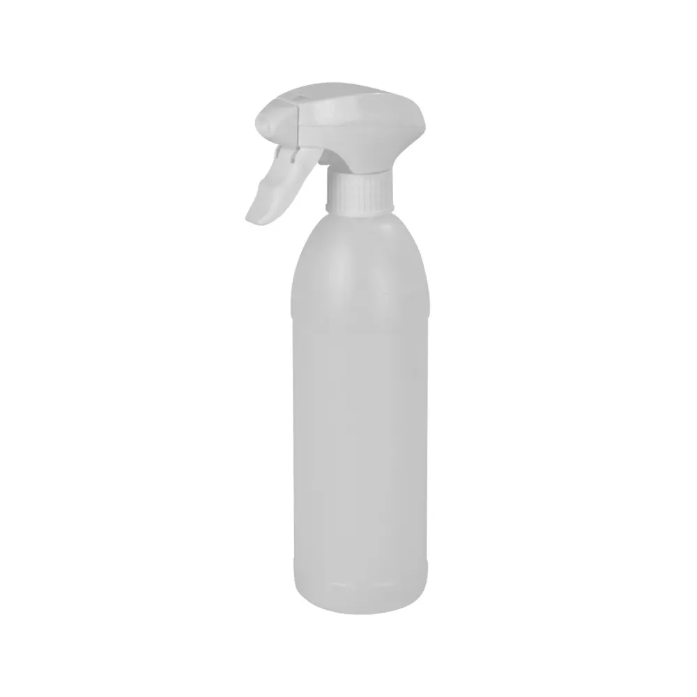 500 cc Yuvarlak Sprey Naturel Polietilen Şişe